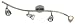 Trans Globe W-466 BN Modern Track Lights - Four Light Wave Track, Brushed Nickel Finish