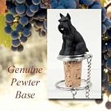 Schnauzer Blk Tiny One Bottle Stopper