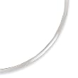 Sterling Silver Polished 3mm Neck Collar