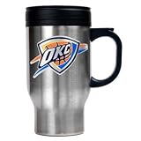 NBA Oklahoma City Thunder Stainless Steel Travel Mug - Primary Logo