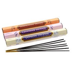 Aargee Assorted Hex Incense Sticks (Jasmine, Lavender & Sandalwood)