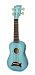 Kala Makala Dolphin Bridge Soprano Ukulele, Light Blue Burst Kala Makala Dolphin Bridge Soprano Ukulele, Light Blue Burst