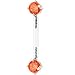 Orange Cubic Zirconia Bioplast Intimate Piercing