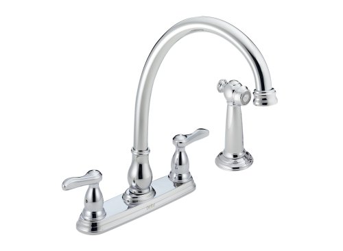 Delta 24902 Orleans Double-Handle Kitchen Faucet, Chrome
