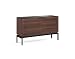 BDI Furniture CWL Corridor 7128 Double Cabinet-Charcoal Stained Walnut Media Center, Chocolate