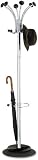 Alba PMCLAS Chromy Coat Tree, Five Knobs, Chrome