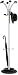 Kitchen & Housewares : Alba Chrome Coat Stand Chrome/Black