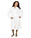 TowelSelections Turkish Terry Kimono Bathrobe - 100% Egyptian Cotton, Kimono Robe for Women and Men, Made in Turkey, White