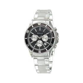 Accu2 By Accurist A2-24274 Transparent Plastic Chronograph Bracelet Watch With Black Bezel