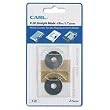 CARL MFG. USA INC. Bidex Replacement Straight Blades for Heavy-Duty Rotary Trimmers, Two per Pack