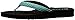 Cobian Women's Lalati Aqua Flip Flops, 8