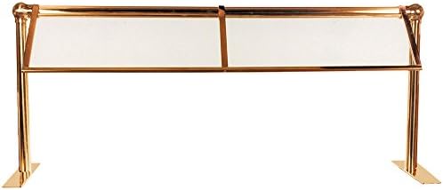 Hanson Brass S-SNG 70" Single-Sided Sneeze Guard with Feet