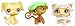 Toys : Littlest Pet Shop Spring 2007 Tube of 3 Pets pig, monkey, yellow dog