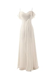 Girls V-neck Chiffon Cap Sleeves Off the Shoulder Lace Ruched Evening Dress/Bridesmaid Dress/Prom Dress 