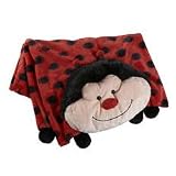 The Original My Pillow Pets Lady Bug Blanket (Red and Black)