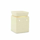 Candle Warmers Etc. Square Illumination Fragrance Warmer, Tuscan Cream