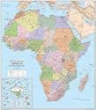 Large Africa wall map - Encapsulated (Global Mapping Continental wall maps)