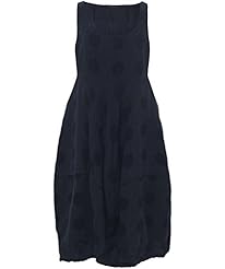 Cotton/Linen Sleeveless Scoop Neck  Dress