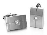 Dolan Bullock Stainless Steel Diamond Cufflinks