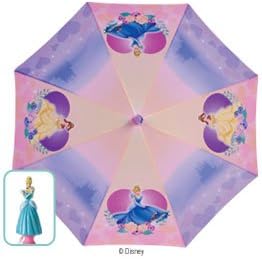 Disney Princess BELLE and CINDERELLA UMBRELLA With Cinderella Handle by