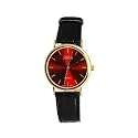 Reflex - 101066GT - Montre Homme - Quartz analogique - Bracelet Noir effet Crocodile - Ecran Rouge Métallique
