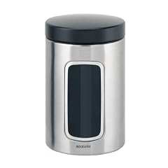 Brabantia Fensterdose 1,4l, rund, stahlmatt