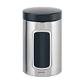 Brabantia Fensterdose 1,4l, rund, stahlmatt