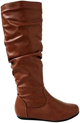 Rockland Footwear Women's Amy-31 Slouch Mid Calf Flat Riding Boots 7.5