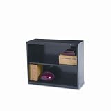 Metal Bookcase - 2 Shelves, 34-1/2w x 13-1/2d x 28h, Black(sold individuall)