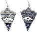 Denver Broncos Enameled Pewter NFL Earrings