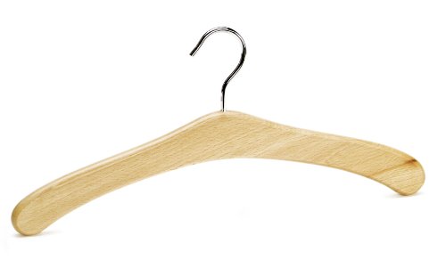 WENKO 17210301100 B&uuml;gel Wien - Kleiderb&uuml;gel, Buchenholz, 44 cm, natur
