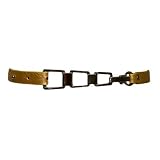 Thin Gold Jeans Loop Belt With Linked Buckle