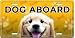 Dog Aboard! - Cool License Plate