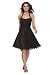 Astrapahl, Elegantes Cocktailkleid mit Nackholder Trägern, knielang, Farbe braun