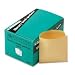 Quality Park 62273 Quality Park Library Book Card Pockets w/Ungummed Backs, Cameo Buff, 250/Bx