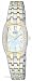 Citizen #EW9964-54D Women's Eco Drive Two Tone Stainless Steel Swarovski Silhouette Bracelet Watch
