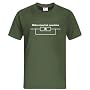 T-Shirt Widerstand ist zwecklos, Olive/Weiss, XL SHIRTSTADT