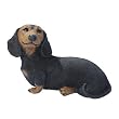 Cory the puppy statue Black Dachshund dog home garden sculpture (The Digital Angel)