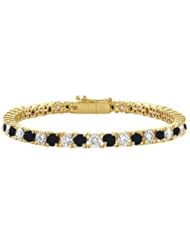 Black and White Diamond Tennis Bracelet with 4 CT Diamonds