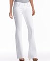 7 For All Mankind Stretch Boot-Cut Jeans, Clean White Wash