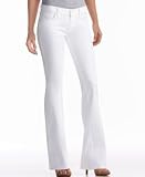 7 For All Mankind Stretch Boot-Cut Jeans, Clean White Wash