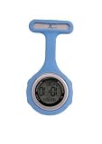 Nurse Digital Silicone Fob Watch - Light Blue