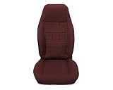 Acme U103-138 Front Maroon Vinyl Bucket Seat Upholstery with Currant Cloth Inserts