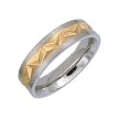 Titanium Gold Band Ring - Size: 8-12