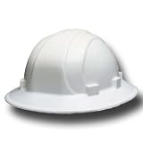 Bacou-Dalloz-Willson Full Brim Hard Hats, Full brim hard hat, Color White, Ratchet, UOM Each