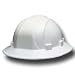 Bacou-Dalloz-Willson Full Brim Hard Hats, Full brim hard hat, Color White, Ratchet, UOM Each