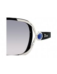 Christian Dior COPACABANA D28PG SHINY BLACK GREY BLUE SHADED Designer Unisex Sunglasses by Christian Dior