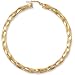 Jewelco London 9ct Yellow gold polished Twisted hoop earrings ( 4.7g )