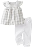 Calvin Klein Baby girls Newborn Two Piece Pant Set, Gray, 6 9 Months 31xWhrG%2BYBL. SL160 photo