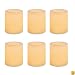 Inglow CG10286CR6 Battery-Operated 1-3/4-Inch Flameless Wax-Covered LED Votive Candle, 6-Pack, Cream